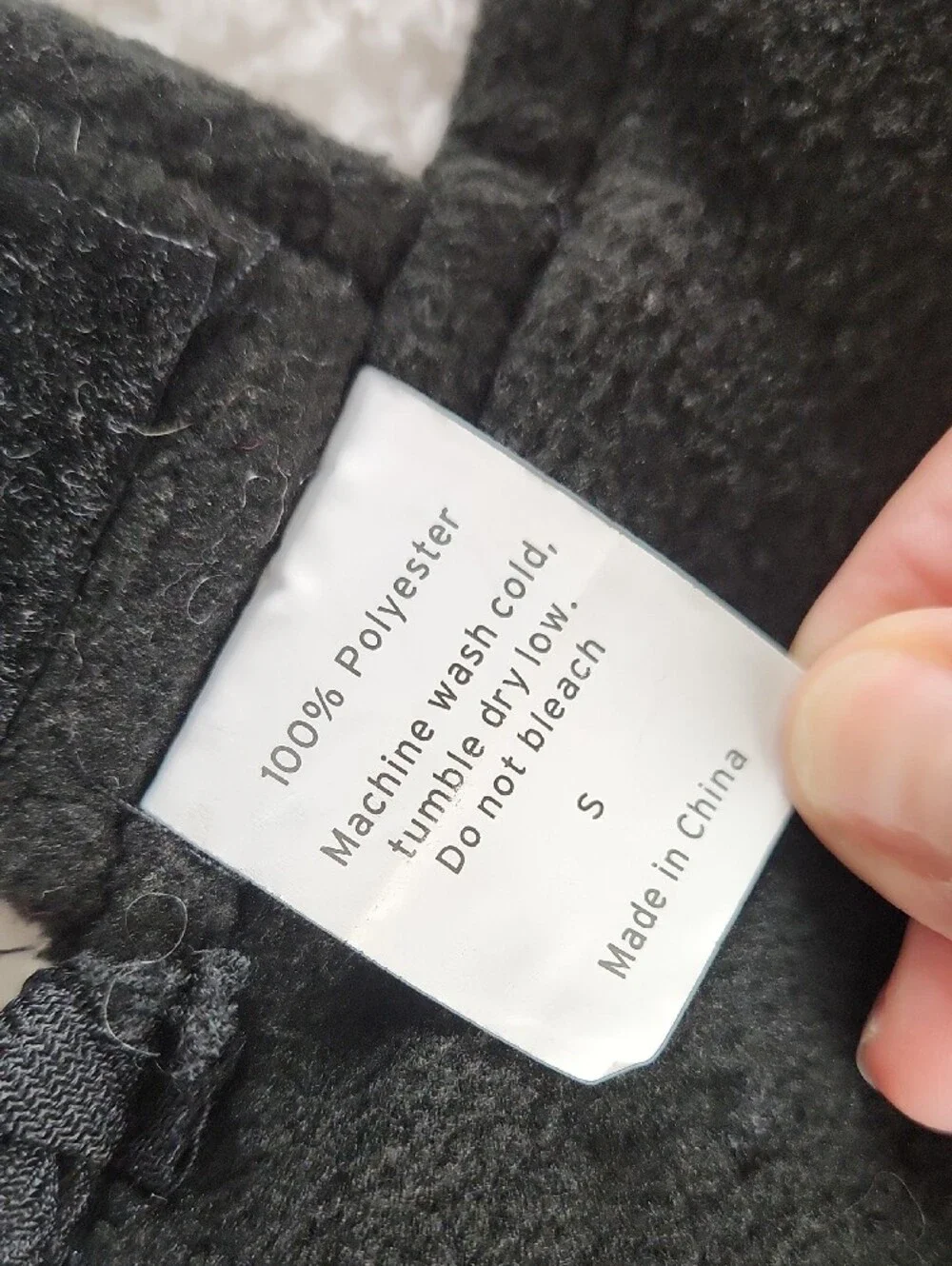 Eddie Bauer Black Pet Fleece Buffalo Plaid Jacket White Black Small